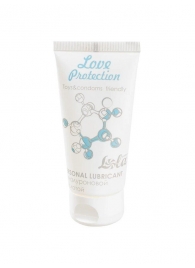 Увлажняющий лубрикант на водной основе Love Protection - 50 мл. - Lola Games - купить с доставкой в Обнинске