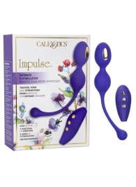 Фиолетовые виброшарики с электростимуляцией Impulse Intimate E-Stimulator Dual Kegel - California Exotic Novelties - купить с доставкой в Обнинске