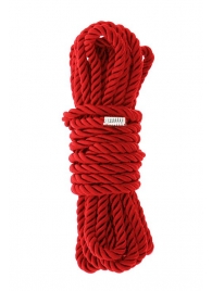 Красная веревка для шибари DELUXE BONDAGE ROPE - 5 м. - Dream Toys - купить с доставкой в Обнинске