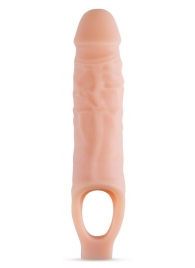 Телесный реалистичный фаллоудлинитель 9 Inch Silicone Cock Sheath Penis Extender - 22,86 см. - Blush Novelties - в Обнинске купить с доставкой