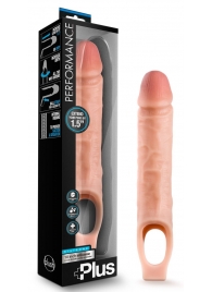 Телесный реалистичный фаллоудлинитель 10 Inch Silicone Cock Sheath Penis Extender - 25,4 см. - Blush Novelties - в Обнинске купить с доставкой