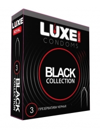 Черные презервативы LUXE Royal Black Collection - 3 шт. - Luxe - купить с доставкой в Обнинске