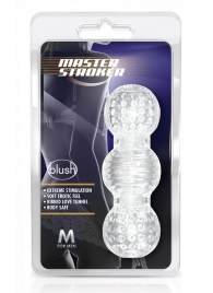 Прозрачный фигурный мастурбатор Master Stroker - Blush Novelties - в Обнинске купить с доставкой