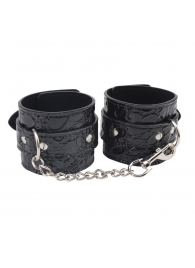 Черные наручники Be good Wrist Cuffs - Chisa - купить с доставкой в Обнинске