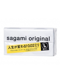 Презервативы Sagami Original 0.02 L-size увеличенного размера - 10 шт. - Sagami - купить с доставкой в Обнинске