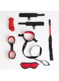 Черно-красный эротический набор из 7 предметов - Сима-Ленд - купить с доставкой в Обнинске