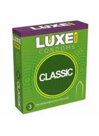 Гладкие презервативы LUXE Royal Classic - 3 шт. - Luxe - купить с доставкой в Обнинске