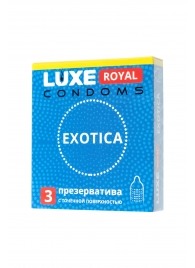 Текстурированные презервативы LUXE Royal Exotica - 3 шт. - Luxe - купить с доставкой в Обнинске