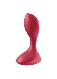 Красный вибромассажёр простаты Satisfyer Backdoor Lover - 14 см. - Satisfyer - в Обнинске купить с доставкой