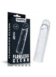 Прозрачная насадка-удлинитель Flawless Clear Penis Sleeve Add 1 - 15,5 см. - Lovetoy - в Обнинске купить с доставкой