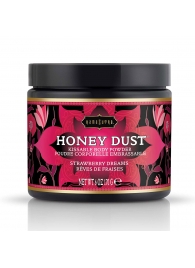 Пудра для тела Honey Dust Body Powder с ароматом клубники - 170 гр. - Kama Sutra - купить с доставкой в Обнинске