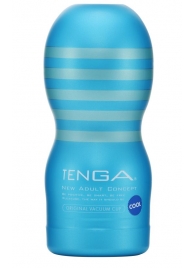 Мастурбатор с охлаждающей смазкой TENGA Original Vacuum Cup Cool - Tenga - в Обнинске купить с доставкой