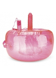 Розовая надувная подушка для секса в вибратором - Lux Fetish - купить с доставкой в Обнинске