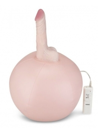 Надувной секс-мяч с реалистичным вибратором - Lux Fetish - купить с доставкой в Обнинске