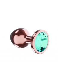 Пробка цвета розового золота с малиновым кристаллом Diamond Topaz Shine L - 8,3 см. - Lola Games - купить с доставкой в Обнинске