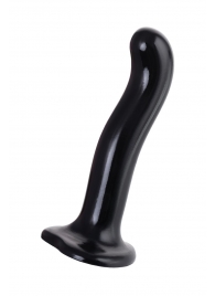 Черный стимулятор для пар P G-Spot Dildo Size M - 18 см. - Strap-on-me - в Обнинске купить с доставкой