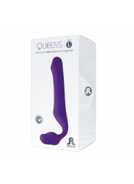 Фиолетовый безремневой страпон Queens L - Adrien Lastic - купить с доставкой в Обнинске