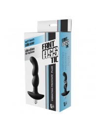 Черная вибропробка для простаты FantASStic Vibrating Prostate Plug - 14,5 см. - Dream Toys - в Обнинске купить с доставкой