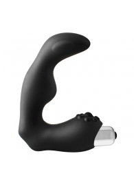 Черный вибромассажер простаты FantASStic Vibrating Prostate Massager - 11,3 см. - Dream Toys - в Обнинске купить с доставкой