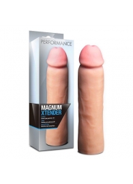 Телесная фаллическая насадка на пенис Magnum Xtender - 23 см. - Blush Novelties - в Обнинске купить с доставкой