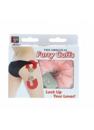 Металлические наручники с розовой меховой опушкой METAL HANDCUFF WITH PLUSH PINK - Dream Toys - купить с доставкой в Обнинске