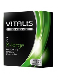 Презервативы увеличенного размера VITALIS PREMIUM x-large - 3 шт. - Vitalis - купить с доставкой в Обнинске