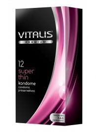 Ультратонкие презервативы VITALIS PREMIUM super thin - 12 шт. - Vitalis - купить с доставкой в Обнинске
