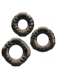 Набор из 3 эластичных дымчатых эрекционных колец - Baile - в Обнинске купить с доставкой