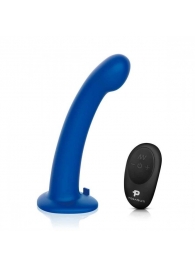 Синяя насадка Remote Control P-Spot G-Spot с черными трусиками - 20 см. - Pegasus - купить с доставкой в Обнинске