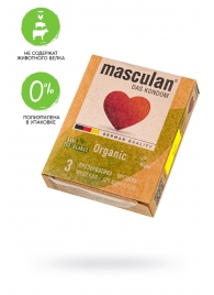 Экологически чистые презервативы Masculan Organic - 3 шт. - Masculan - купить с доставкой в Обнинске