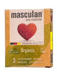 Экологически чистые презервативы Masculan Organic - 3 шт. - Masculan - купить с доставкой в Обнинске