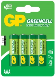 Батарейки солевые GP GreenCell AAA/R03G - 4 шт. - Элементы питания - купить с доставкой в Обнинске