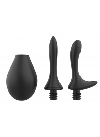 Черный анальный душ Nexus Anal Douche Set с 2 сменными насадками - Nexus Range - купить с доставкой в Обнинске