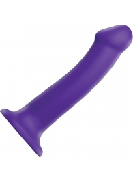 Фиолетовый фаллоимитатор-насадка Strap-On-Me Dildo Dual Density size L - 19 см. - Strap-on-me - купить с доставкой в Обнинске