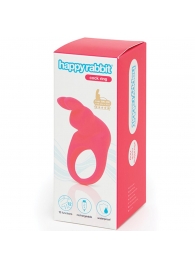 Розовое эрекционное виброкольцо Happy Rabbit Rechargeable Rabbit Cock Ring - Happy Rabbit - в Обнинске купить с доставкой