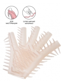 Телесная перчатка-мастубратор для чувственного массажа - Штучки-дрючки - в Обнинске купить с доставкой