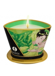 Массажная свеча Exotic Green Tea с ароматом зелёного чая - 170 мл. - Shunga - купить с доставкой в Обнинске