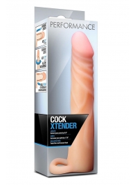 Телесная насадка на пенис Cock Xtender - 17,7 см. - Blush Novelties - в Обнинске купить с доставкой