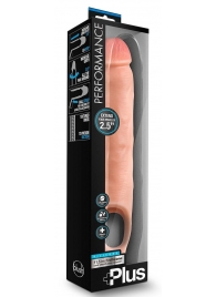 Телесная насадка-удлинитель 11.5 Inch Silicone Cock Sheath Penis Extender - 29,2 см. - Blush Novelties - в Обнинске купить с доставкой