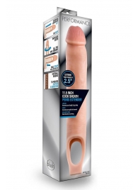 Телесная насадка на пенис 11.5 Inch Cock Sheath Penis Extender - 29,2 см. - Blush Novelties - в Обнинске купить с доставкой