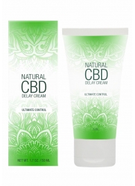 Крем-пролонгатор Natural CBD Delay Cream - 50 мл. - Shots Media BV - купить с доставкой в Обнинске