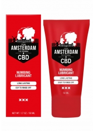 Пролонгирующий лубрикант Numbing CBD from Amsterdam - 50 мл. - Shots Media BV - купить с доставкой в Обнинске