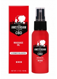 Стимулирующее массажное масло CBD from Amsterdam Massage Oil - 50 мл. - Shots Media BV - купить с доставкой в Обнинске