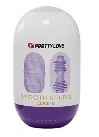 Сиреневый мастурбатор-яйцо Smooth Stripes - Baile - в Обнинске купить с доставкой