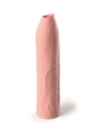 Телесная насадка-удлинитель Uncut Silicone Penis Enhancer - 17,8 см. - Pipedream - в Обнинске купить с доставкой