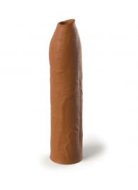 Кофейная насадка-удлинитель Uncut Silicone Penis Enhancer - 17,8 см. - Pipedream - в Обнинске купить с доставкой