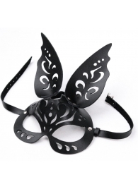 Черная ажурная маска  Зайка  с ушками - Crazy Handmade - купить с доставкой в Обнинске