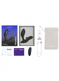 Черный анальный вибратор We-Vibe Vector+ - We-vibe - в Обнинске купить с доставкой