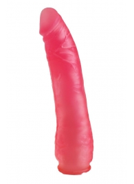 Реалистичная насадка Harness розового цвета - 17 см. - LOVETOY (А-Полимер) - купить с доставкой в Обнинске