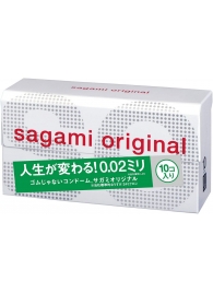 Ультратонкие презервативы Sagami Original 0.02 - 10 шт. - Sagami - купить с доставкой в Обнинске